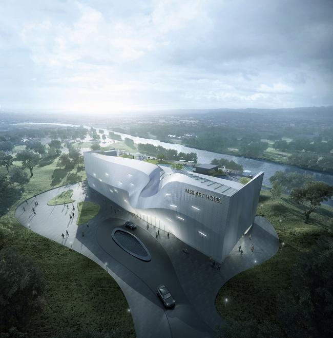 BIM建筑|以“琴弦拨动”为原型，慕达建筑设计 M50艺术酒店