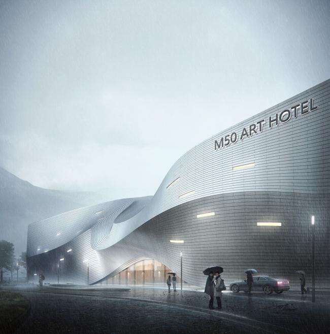 BIM建筑|以“琴弦拨动”为原型，慕达建筑设计 M50艺术酒店