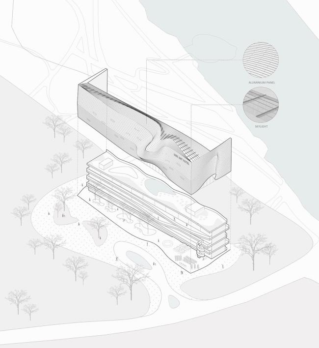 BIM建筑|以“琴弦拨动”为原型，慕达建筑设计 M50艺术酒店