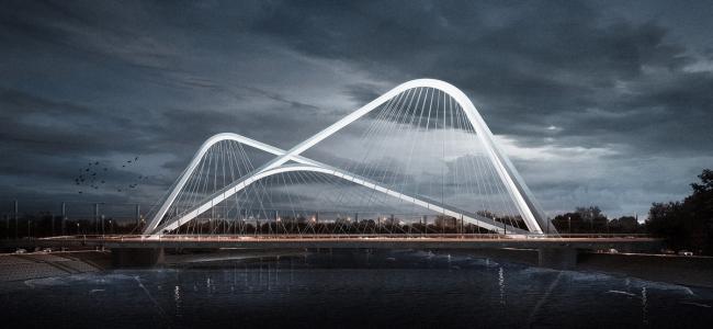 BIM建筑|南京承天年夜桥建造中，构造映四座山峦形态