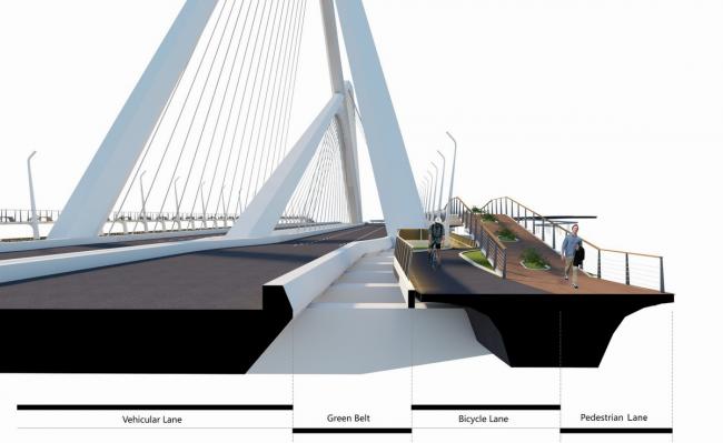 BIM建筑|南京承天年夜桥建造中，构造映四座山峦形态