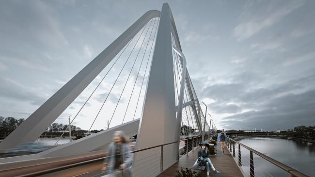 BIM建筑|南京承天年夜桥建造中，构造映四座山峦形态