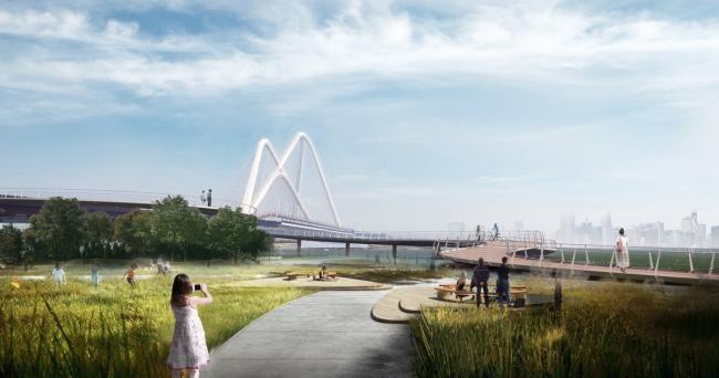 BIM建筑|南京承天年夜桥建造中，构造映四座山峦形态