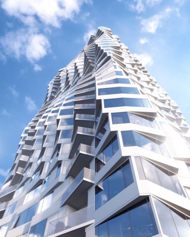 BIM建筑|Studio Gang 旧金山新作扭曲的“米拉年夜厦”封顶