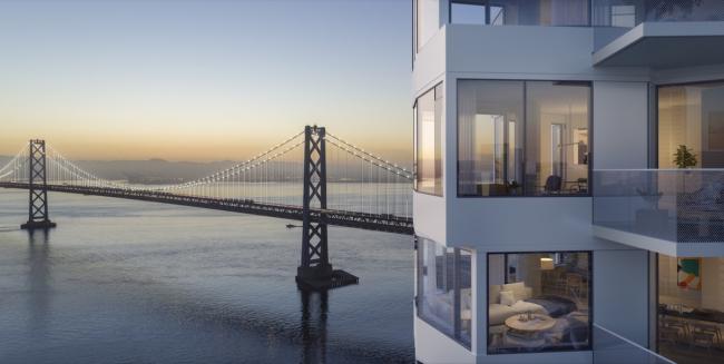 BIM建筑|Studio Gang 旧金山新作扭曲的“米拉年夜厦”封顶