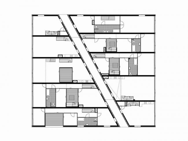 BIM建筑|如同随风舞动的旗号：荷兰Hidden Delights公寓 / NL Architects
