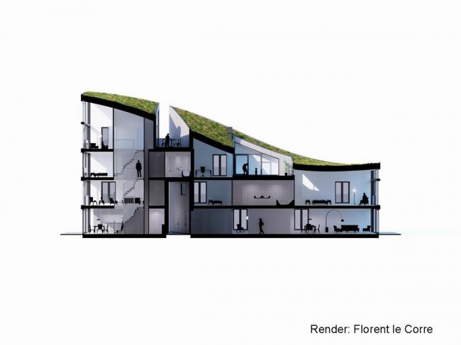 BIM建筑|如同随风舞动的旗号：荷兰Hidden Delights公寓 / NL Architects