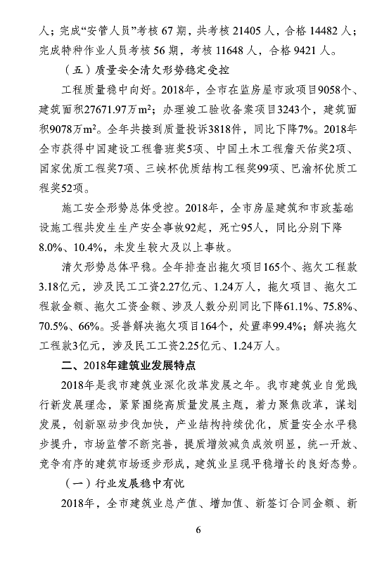 BIM与装配式|重庆市2018年建筑业发展报告