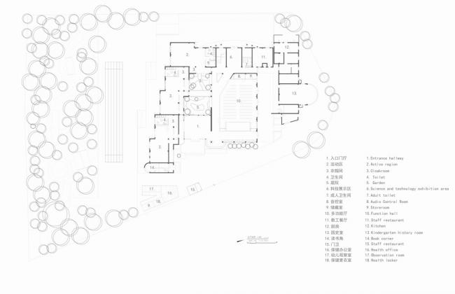 BIM建筑|纯净的花圃碉堡：上海徐汇科技幼儿园 / 元秀万建筑事务所