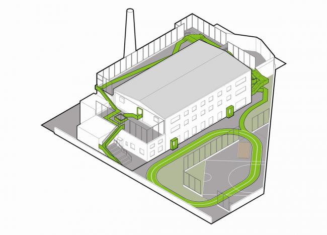 BIM建筑|送给孩子一座“岛屿”—— 一土黉舍北京校区 / Crossboundaries