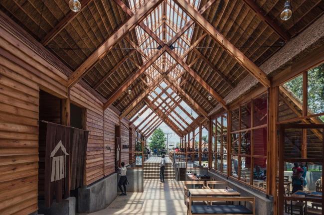 BIM建筑|轻巧明快，如擦过草地的轻燕：山森日式餐厅/ TERRAIN architects