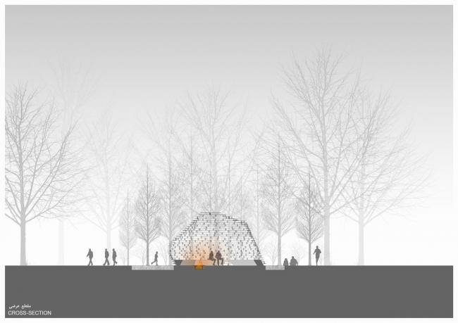 BIM建筑|融进古老元素，片状“鱼鳞”架起的无柱天篷 / Olgooco