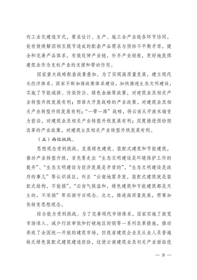 BIM与装配式|关于印发《云南省绿色装配式建筑及产业发展规划（2019—2025年）》的通知