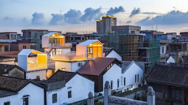 BIM建筑|众筹来的露台公共空间——新基白屋子平易近宿群 / 竖梁社建筑