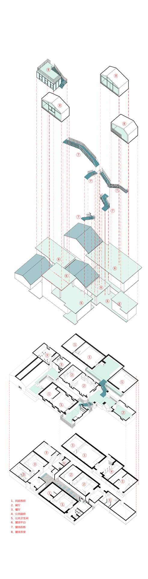 BIM建筑|众筹来的露台公共空间——新基白屋子平易近宿群 / 竖梁社建筑