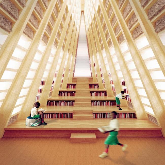 BIM建筑|NUDES 颁布马拉维黉舍设计，应用草砖建造门路状建筑