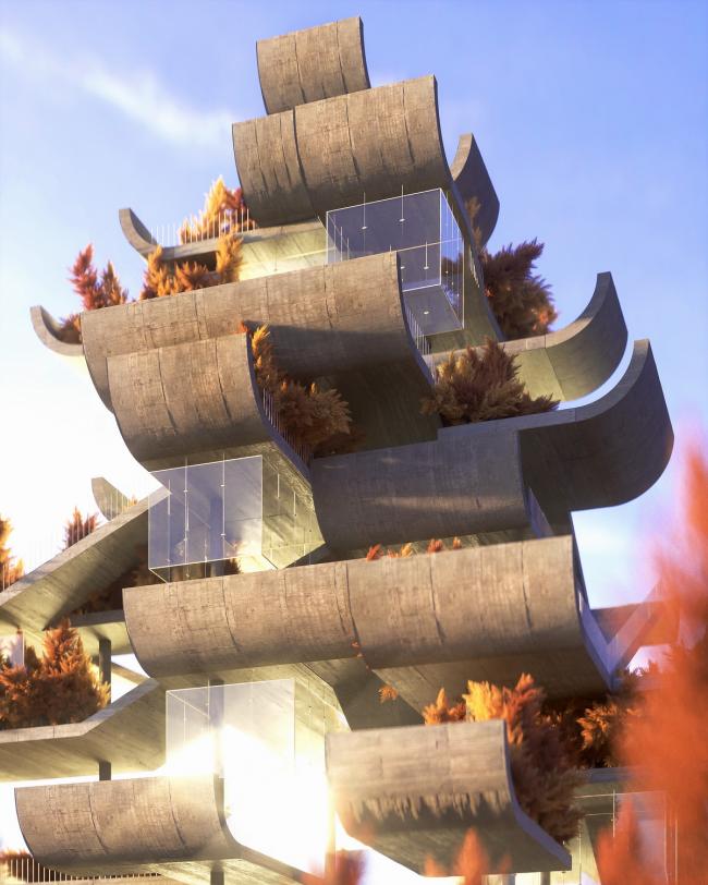 BIM建筑|上海外籍设计师勇敢畅想，中国传统浮图转译为现代建筑说话