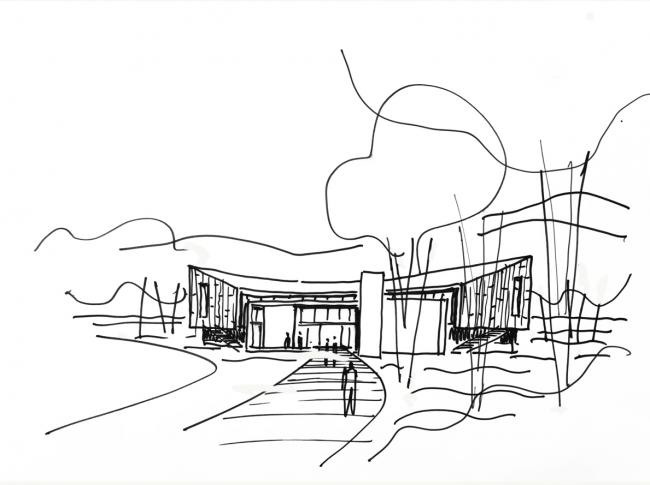 BIM建筑|光影斑驳，坐落湖畔的学术交换中间