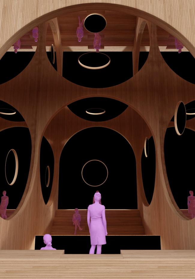 BIM建筑|拱与镜：虚实相映的无尽空间 / 槃达建筑