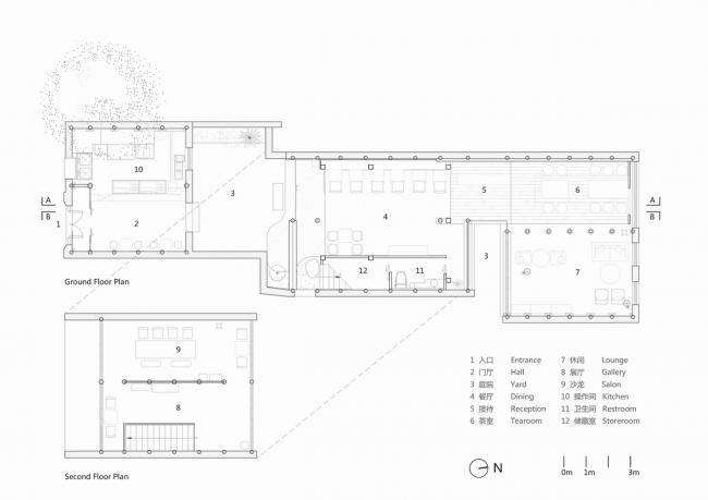 BIM建筑|叫醒记忆，沧桑而丰年代感的老屋子改革：不雅茶庭 / 南京悦设空间设计