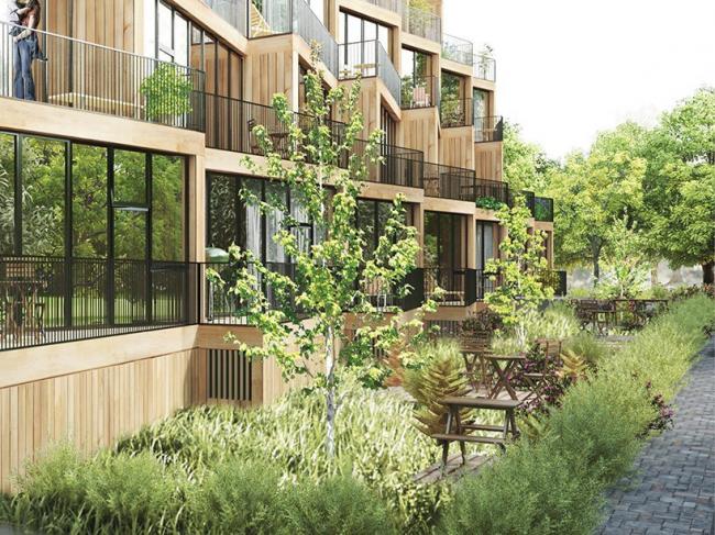 BIM建筑|NL Architects + STUDYO 为法兰克福设计梯田式经济实用房