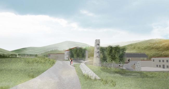 BIM建筑|蓝田县九间房镇油坊坪村景不雅设计 / 中国建筑西北设计研讨院·建筑装潢与情况艺术工程设计研讨院