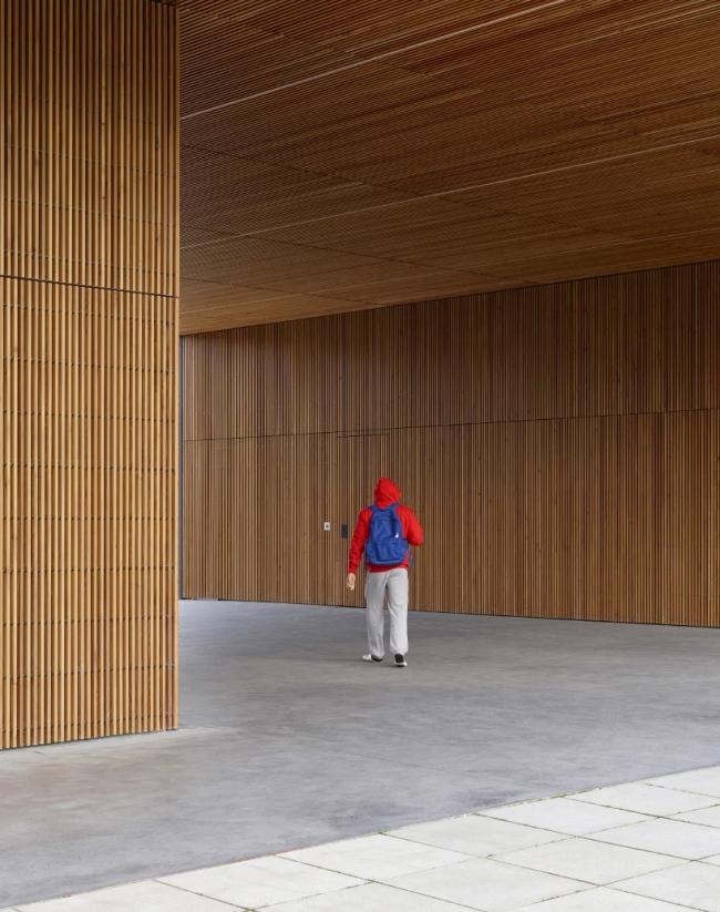 BIM建筑|雄壮壮阔，混凝土立面映出希腊神话故事：萨克莱年夜学学生公寓