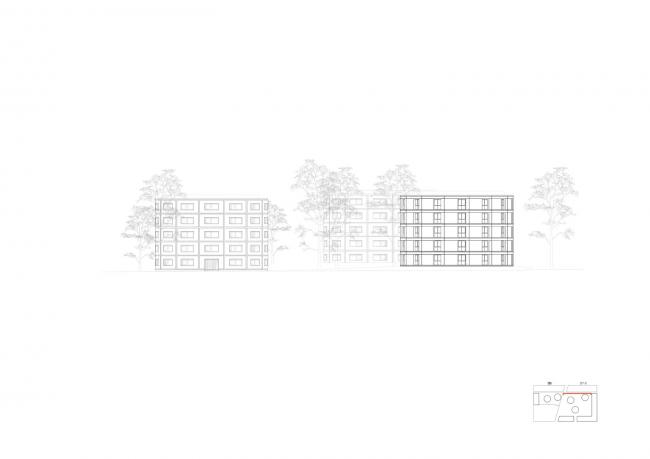 BIM建筑|雄壮壮阔，混凝土立面映出希腊神话故事：萨克莱年夜学学生公寓