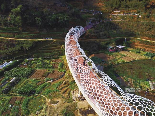 BIM建筑|陌上花开的乡土景不雅——福建年夜田绿道计划设计 / 上海选泉设计