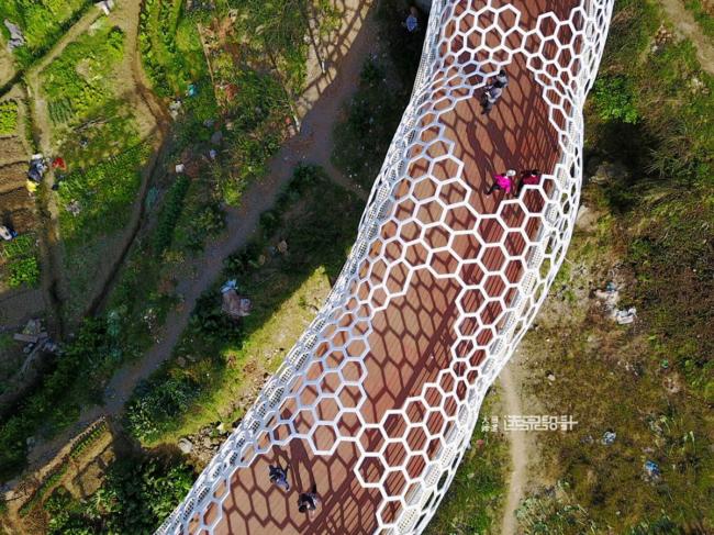 BIM建筑|陌上花开的乡土景不雅——福建年夜田绿道计划设计 / 上海选泉设计