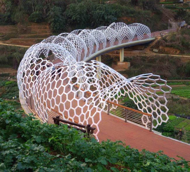 BIM建筑|陌上花开的乡土景不雅——福建年夜田绿道计划设计 / 上海选泉设计