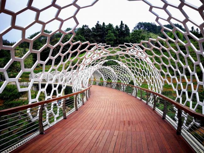 BIM建筑|陌上花开的乡土景不雅——福建年夜田绿道计划设计 / 上海选泉设计