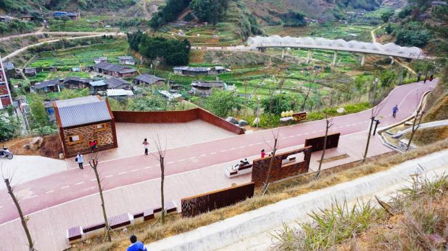 BIM建筑|陌上花开的乡土景不雅——福建年夜田绿道计划设计 / 上海选泉设计