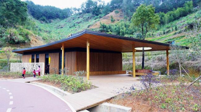 BIM建筑|陌上花开的乡土景不雅——福建年夜田绿道计划设计 / 上海选泉设计