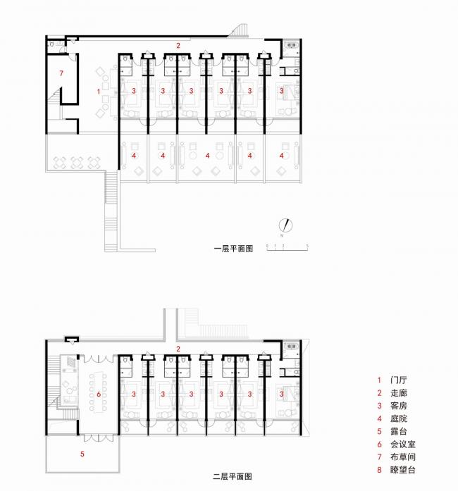 BIM建筑|山谷中的守看——一览居 / 中国美术学院景致建筑设计研讨总院