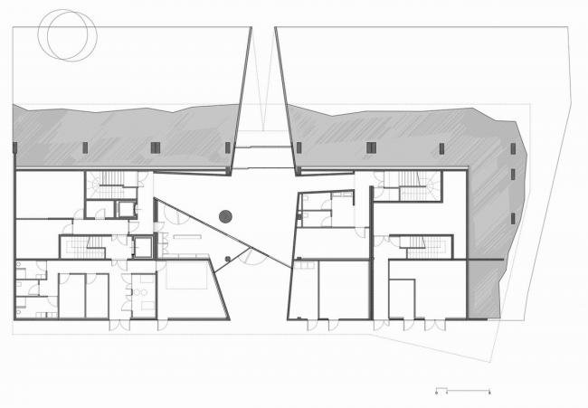BIM建筑|高耸于年夜海之上，闪烁着赭色珊瑚的深邃深挚：海洋不雅测站国际住宿中间