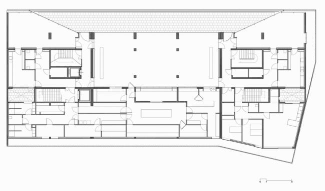 BIM建筑|高耸于年夜海之上，闪烁着赭色珊瑚的深邃深挚：海洋不雅测站国际住宿中间
