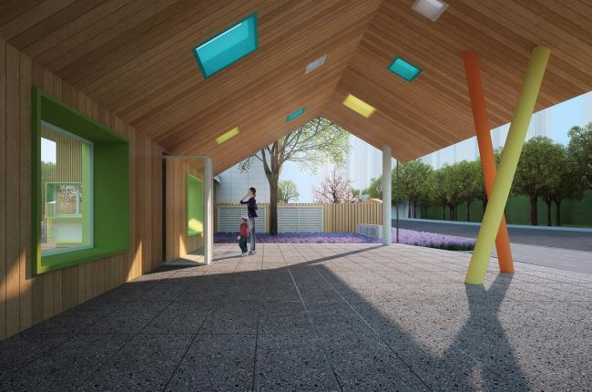 BIM建筑|五彩斑斓的“村”小板屋——重庆约克北郡幼儿园 / IDO元象建筑