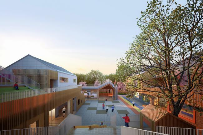 BIM建筑|五彩斑斓的“村”小板屋——重庆约克北郡幼儿园 / IDO元象建筑