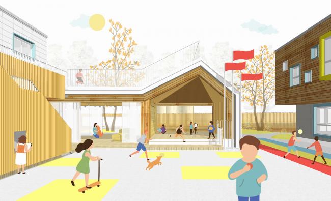 BIM建筑|五彩斑斓的“村”小板屋——重庆约克北郡幼儿园 / IDO元象建筑