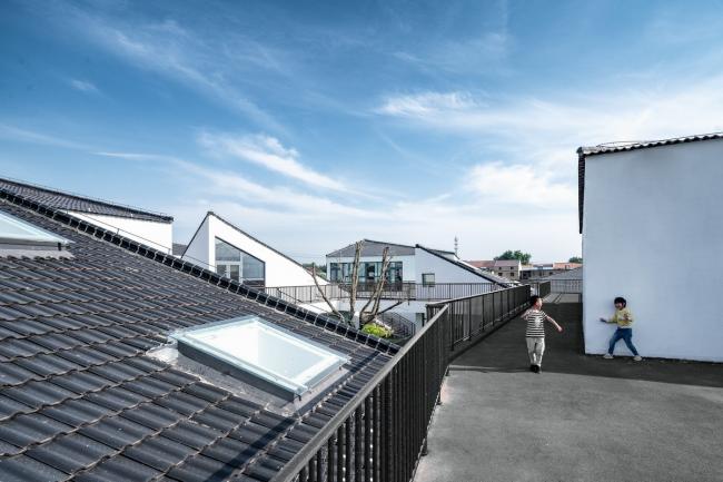 BIM建筑|水乡韵味，一看无际的平原上蜂拥闪烁的“星星”：江苏省北沙幼儿园 / Crossboundaries