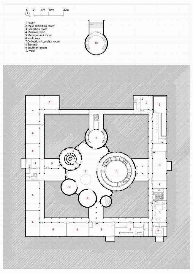 BIM建筑|极简翰墨勾画出的留白：邢窑博物馆 / 言川建筑