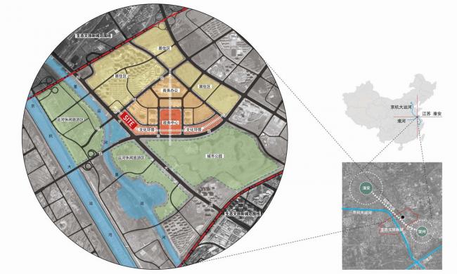 BIM建筑|淮安市城市博物馆、藏书楼、文化馆、美术馆 / 同济年夜学建筑设计研讨院