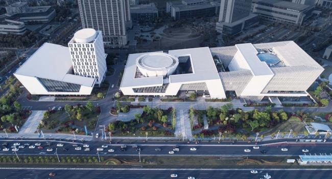 BIM建筑|淮安市城市博物馆、藏书楼、文化馆、美术馆 / 同济年夜学建筑设计研讨院