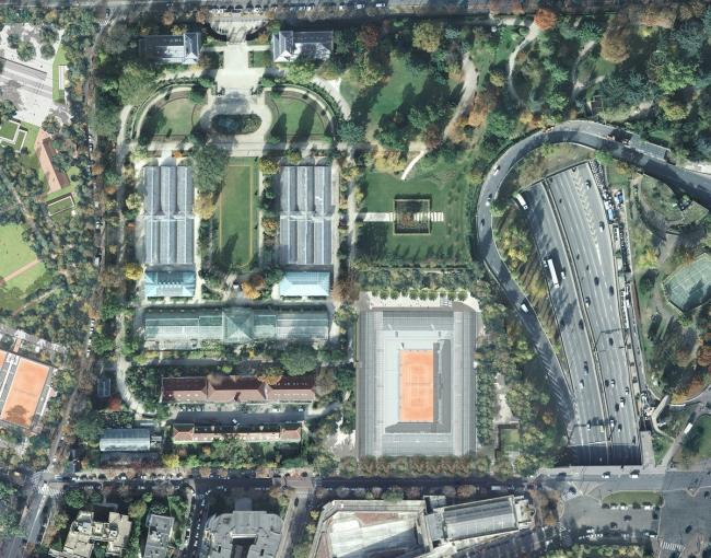 BIM建筑|Simonne-Mathieu 网球场，以水晶宫为灵感的温室球场