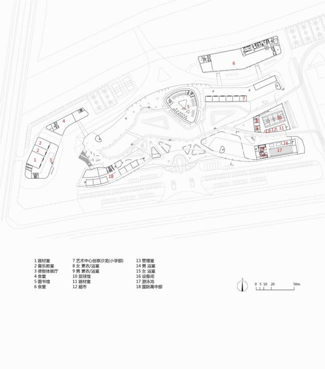BIM建筑|西塞山前的“白鹭”：上海交年夜教导团体（湖州）帕丁顿双语黉舍 / 思序设计