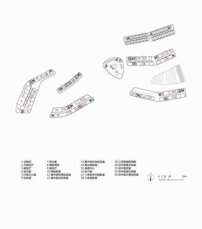 BIM建筑|西塞山前的“白鹭”：上海交年夜教导团体（湖州）帕丁顿双语黉舍 / 思序设计