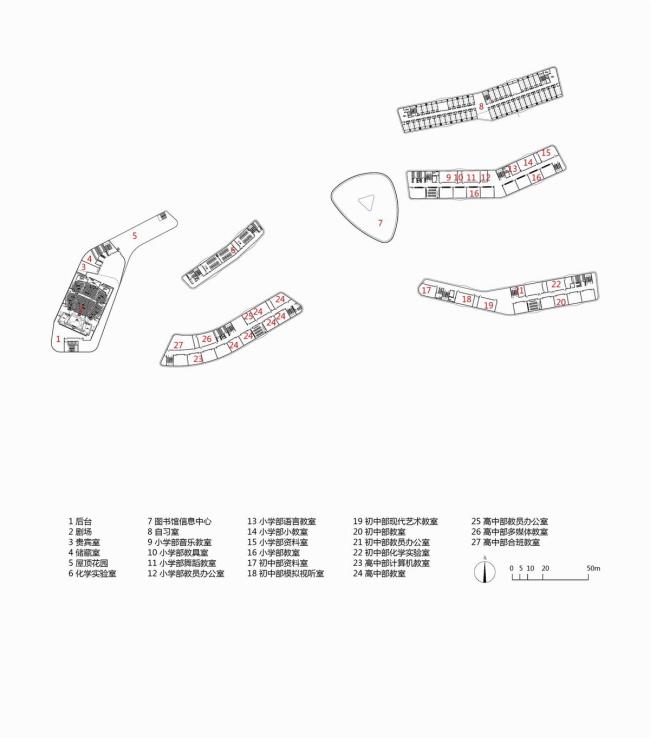 BIM建筑|西塞山前的“白鹭”：上海交年夜教导团体（湖州）帕丁顿双语黉舍 / 思序设计