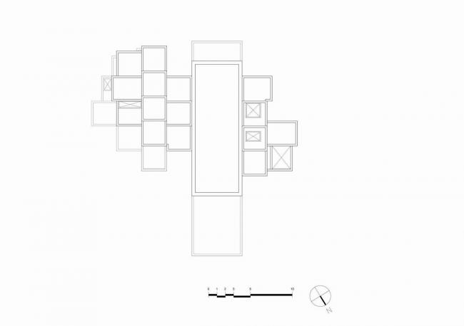 BIM建筑|一览山远海阔！像素化体块堆叠而成的纯白T台别墅