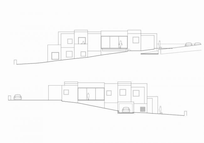 BIM建筑|一览山远海阔！像素化体块堆叠而成的纯白T台别墅